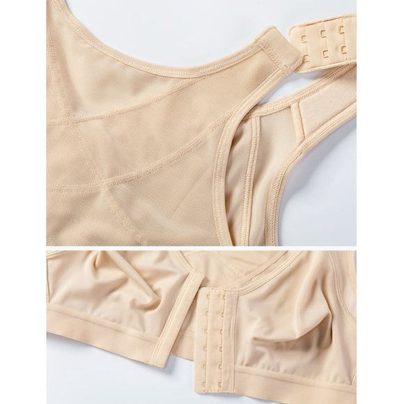 DELIMIRA Women's Full Coverage Front Closure Back Support Beige 38C - Picture 6 of 13